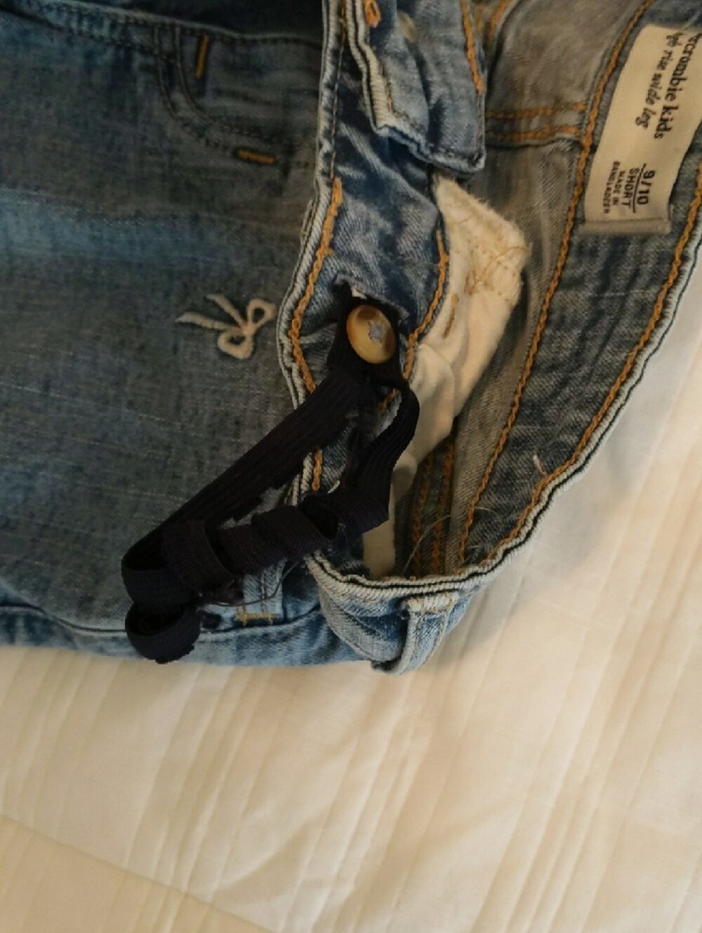 Abercrombie Kids Wide Leg Jeans Size 9/10s - Picture 5 of 5